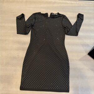 Jennifer Lopez Elegant Black Studded dress. Size S